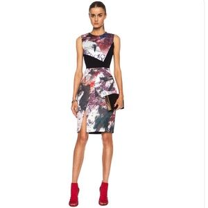 PRABAL GURUNG Paintbrush Abstract Dress Art to Wear Luxury Designer Old Money NY